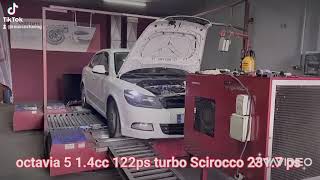 octavia 5 1.4 tsi 122ps turbo Scirocco 231.7 ps ecu Roussos tuning 1.1 boost