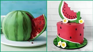 So Yummy  watermelon  Cake Decorating Ideas Like A Pro | Birthday Cake Tutorials Video | Part 30.