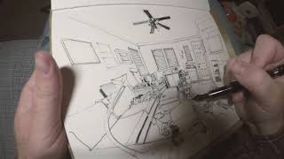 Living room sketch time lapse