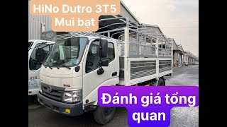 Giới Thiệu Xe Hino Dutro 3 tấn 5 | Hino 3t5 2022 Thùng Mui Bạt   | Xe tải  Hino 3T5 4m5 2022