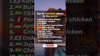 Top 10 CHICKEN dishes in the world. #top #top10 #chicken #chickendish #world #globehotels #shor