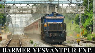 DUST RAISING LONG HOOD BEAUTY !! BARMER YESVANTPUR EXPRESS | Indian Railways