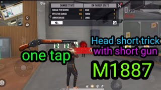 free fire head short trick by short gun one tap 👌🤩🤩😲#######free ###free fire