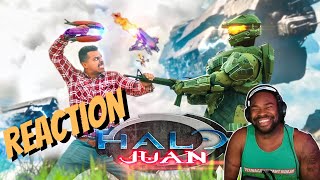 Halo Juan vs Master Chief in REAL LIFE @DavidLopezfilms  REACTION