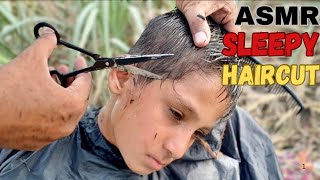 💈ASMR💈FULL SLEEPY HAIRCUT 💇‍♂️ ONLY SCISSOR (asmr barber)