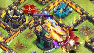 CLASH OF CLANS WAR LAUGUE ATTACK #LIVEGAME REPLY BASE VISIT