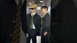 Stray kids's Bangchan and Nicholas Galitzine at Fendi @Fendi