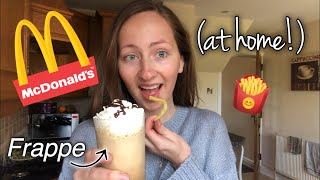 I made my own McDonalds order at home! | Easy steps to making a McDonald’s frappe | Funny Fakeaway