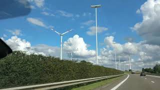 Windmills Driving Clouds on the Radio