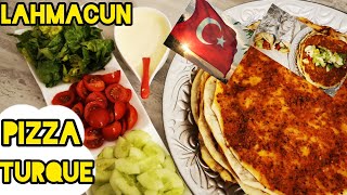 البيتزا التركية🇹🇷الأكثر من رائعة😋luhmacun👌pizza turque👍turks pizza