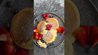 Soufflé Pancakes 2 ways of arranging the plate 🍽️🥞