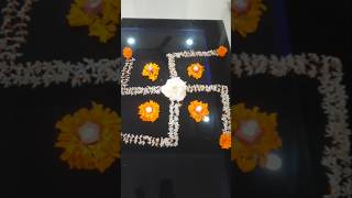 Parijat ke Phoolon Ki rangoli #rangoli# Swastik#Diwali special