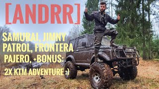 Offroad ektrolīnija - Samurai, 3x Jimny, 2x Patrol, Pajero, Frontera