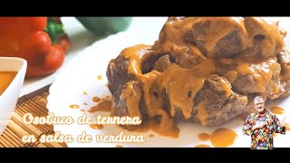 El mejor ososbuco  de ternera en salsa de verdura jamás visto// una delicia.