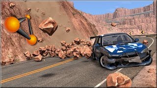 ОБВАЛ КАМНЕЙ НА ДОРОГЕ ПРИВЁЛ К ТРАГЕДИИ BeamNG.drive