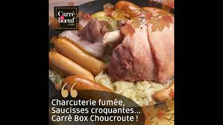 Choucroute, charcuterie fumée et saucisses croquantes