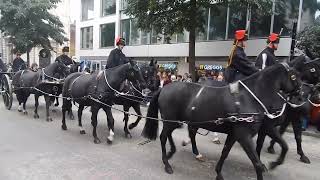 Lord Mayors Show London, 9/11/24, the Kings Troop RHA, in Cheapside City of London.