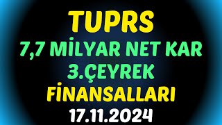 TUPRS TEMEL BİLGİLER - FİNANSALLARI - 3.ÇEYREK #borsa #hisse #tuprs #TUPRS #tüpraş #tupras