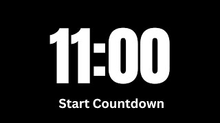 11 Minute Time │ Countdown Timer 11 Minutes │No Sound