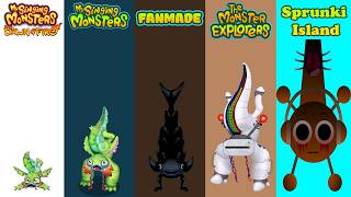 Dawn Of Fire, My Singing Monsters, Fanmade, Monster Exolorers, Sprunki  Island Redesign Comparisons