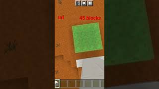 hight from falling of of blocks in minecraft #shorts #ytshorts #minecraftshorts