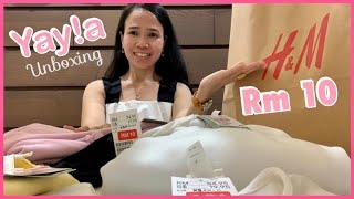 [SALE] H&M KUALA LUMPUR TO H&M PENANG / H&M HAUL / YAYA UNBOXING & TRY ON