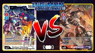 Digimon TCG Locals | Turbo Omnimon X-Antibody vs. Megidramon | BT14 Tournament