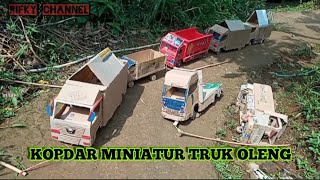 kopdar miniatur truk oleng kompoy miniatur truk kardus