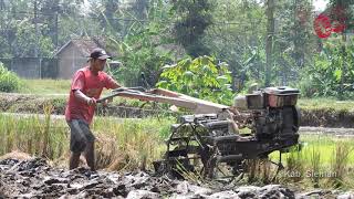 Start The Day With A Hand Tractor -  Turning The Farm Soil Over