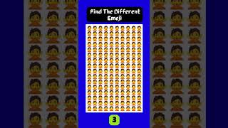 Find The Different Emoji #emoji #emojiout #spotdifference