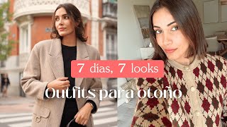 7 DÍAS 7 LOOKS DE OTOÑO/INVIERNO 🍂 | OUTFITS PARA OTOÑO e INVIERNO