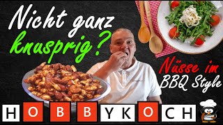 Gebrannte Mandeln Nüsse im BBQ Style selber machen BBQ Almonds & Nuts ohne Smoker