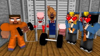 Minecraft, PRISON BREAK Herobrine BODY BUILDER + GIRL Rescue + ICECREAM & SPECIMEN