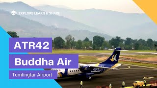 Buddha Air ATR42 at Tumlingtar Airport || Aviation Nepal