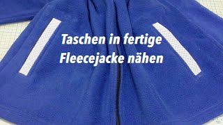 Taschen in fertige Jacke nähen - Lilo Siegel