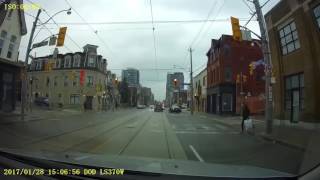 Driving in Toronto: Eatons Centre to Distillery District