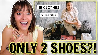 Luxury Addict Reacts To An EXTREME Minimalist *15 Clothes Capsule Wardrobe Tour*