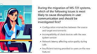 MS 721 Collaboration Communications Systems Engineer Exam Questions and Answers Part II