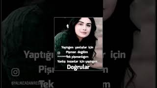 Tek pişmanlığım, yanlış insanlar için yaptığım doğrular…#yalnizadamresmi #özgeyağız #pişmanlık