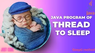 Thread Sleep () method || Java Thread sleep method program