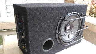 How to make 1 cuft 10" Powered Subwoofer _ DIY Build