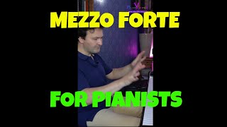 What means Mezzo Forte for Pianists | Piano Lessons with Lars