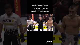 PashaBiceps Won His First MMA Fight by TKO in 2 Rounds