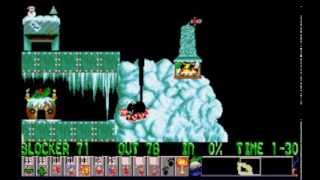 Holiday Lemmings 1994 - Level 18