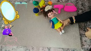 Play-Doh Oyun Hamuru İle Alive Bebeğe Kıyafet ve Saç Tasarımı Yaptık |Evcilik Oyunları -Kız Oyunları