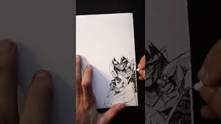 Drawing Bakugou Katsuki in Timelapse #inktober