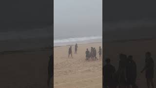 Rabbitohs training at Coogee beach