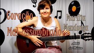 Coração mal-assombrado (Marília Mendonça) - Introdução e batida para violão - Nível fácil