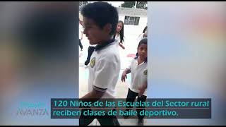 120 Niños de las Escuelas del Sector rural reciben clases de baile deportivo