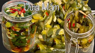 Dưa Mắm - Cách Muối Dưa Leo Màu Đẹp Giòn Rụm Để Rất Lâu Ăn Vẫn Giòn - Pickled Cucumber Recipe